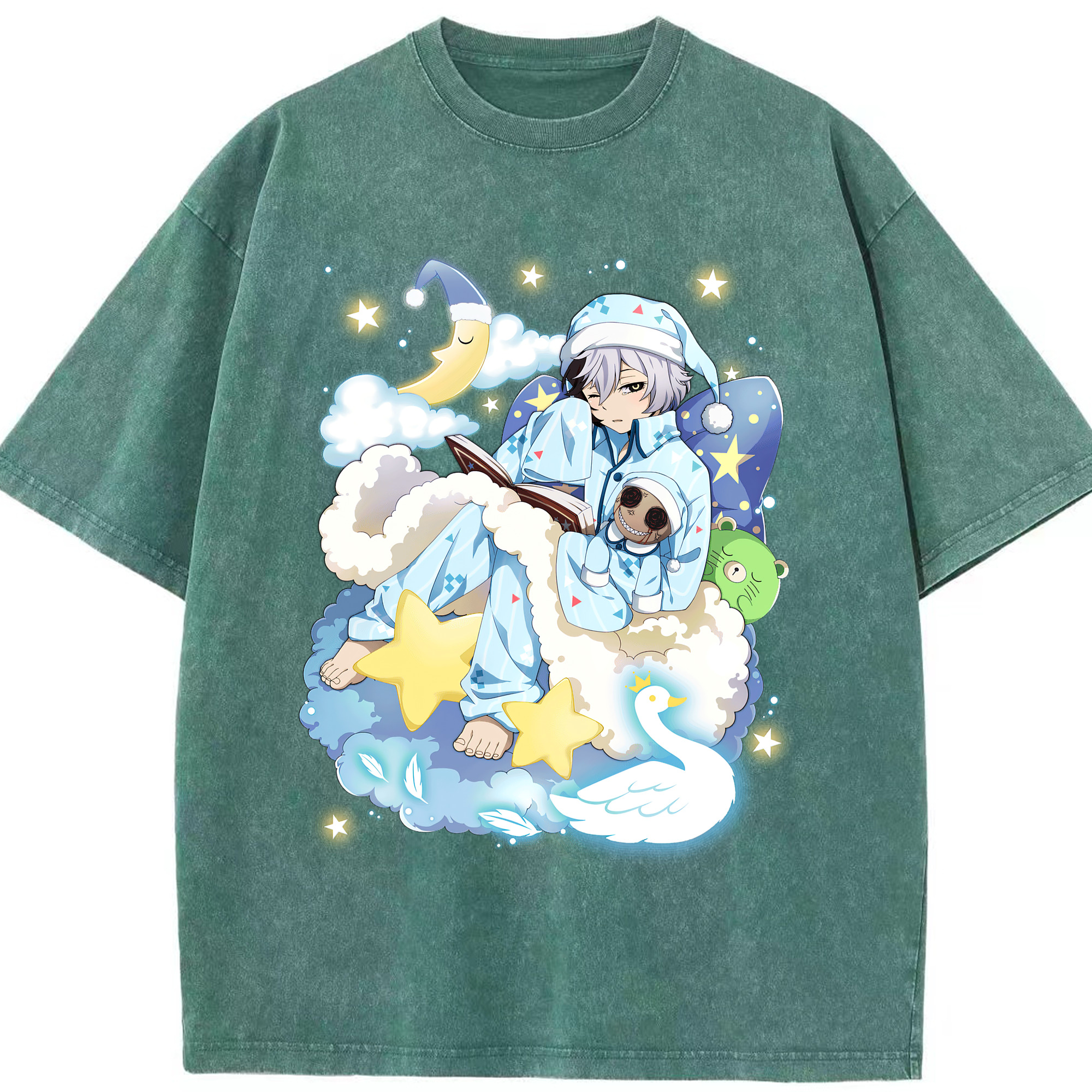 （画像用） 文豪ストレイドッグス Bungo Stray Dogs 綿100% ヴィンテージ風 半袖Tシャツ（フロントプリント）